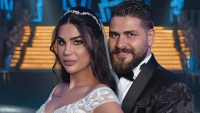 صورة محمد المجذوب يرزق بطفله الأول -الصورة