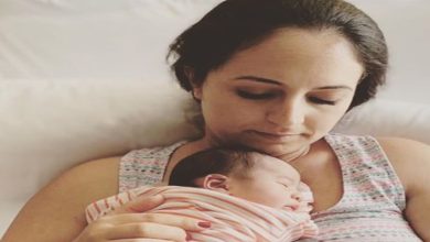 صورة نبيلة معان توجه رسالة مؤثرة لطفلها -صورة