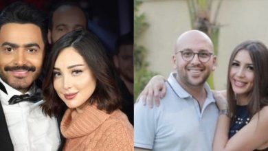 صورة مباراة الأهلي والوداد.. زيجات فنية تنقسم في التشجيع