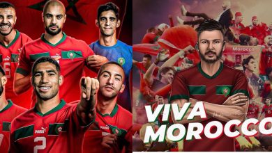 صورة بعد الإنجاز التاريخي.. حاتم عمور يعيد صياغة كلمات “viva Morocco” ويتغني بالأسود