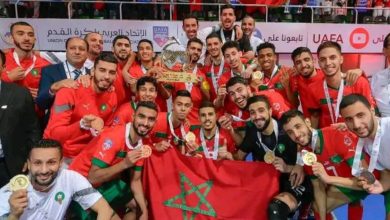 صورة مشاهير يهنؤون المنتخب المغربي بعد تتويجه بلقب “أبطال العرب” داخل القاعة -فيديو