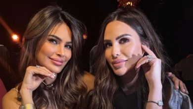 صورة ليلى عزيز تعايد مريم لبيض بمناسبة ذكرى ميلادها