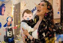 صورة مريم باكوش تحتفل بعيد ميلاد نجلها الأول -فيديو
