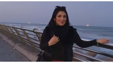 صورة ليلى البراق تفقد شخصا عزيزا -صورة