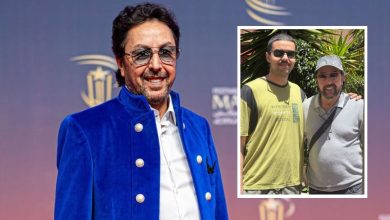 صورة سعيد باي يعايد نجله البكر بمناسبة عيد ميلاده