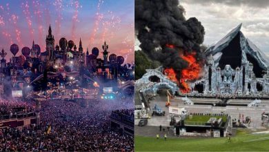صورة 48 ساعة قبل الافتتاح.. النيران تلتهم المسرح الرئيسي لمهرجان “Tomorrowland 2025”