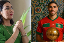 صورة سعاد خيي تدعم حكيمي للتتويج بالكرة الذهبية