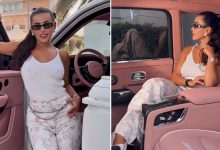 صورة “يومي” تستعرض هدية الأحلام.. سيارة “رولز رويس” إصدار محدود من زوجها الملياردير