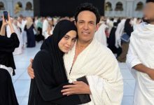 صورة العمرة تجمع سعد الصغير وابنته -صورة
