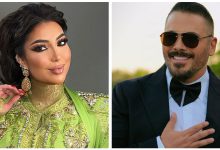 صورة لقاء فني يجمع رامي عياش ودنيا بطمة في حفل عقيقة بتطوان