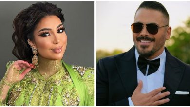 صورة لقاء فني يجمع رامي عياش ودنيا بطمة في حفل عقيقة بتطوان