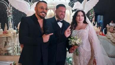 صورة رامي عياش يزف عروسين مغربيين بالناظور -صور