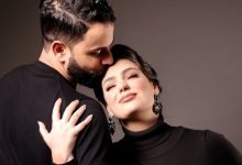 صورة غيثة الكزولي تدعم زوجها زهير زائر