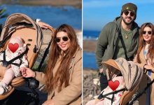 صورة فاطمة الزهراء لحرش تحتفل باللحظات العائلية بعد رجوعها لزوجها -صور