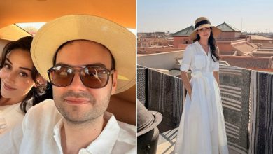 صورة التركية إسراء بيلجيتش تقضي عطلتها بمراكش رفقة حبيبها فاروق صابانجي