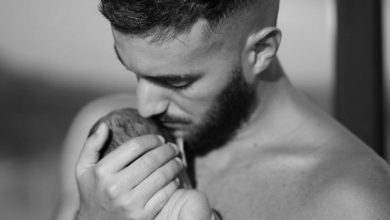 صورة زهير بهاوي يشارك لحظة مؤثرة مع مولودته الأولى -فيديو