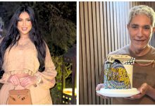 صورة معايدة عاطفية من دنيا بطمة لوالدها “حميد”