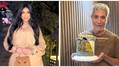 صورة معايدة عاطفية من دنيا بطمة لوالدها “حميد”