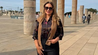 صورة ليلى علوي تعبر عن سعادتها بزيارة المغرب -صورة