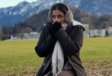 صورة رجاء بلمير تكشف تضررها من الأمطار الغزيرة -فيديو