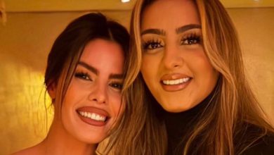 صورة لقاء ودي يجمع زينة الداودية وسارة فارس في مناسبة خاصة