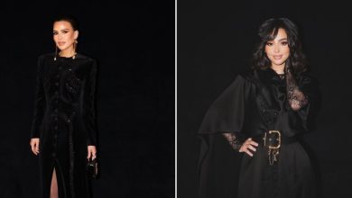 صورة بسمة بوسيل وليلى عزيز تتألقان في سحور “Schiaparelli” بدبي