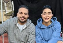 صورة ساندية تاج الدين تجمعها كواليس عمل جديد مع هيثم مفتاح