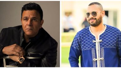 صورة لندن تجمع محمد الريفي والنجم المصري محمد فؤاد