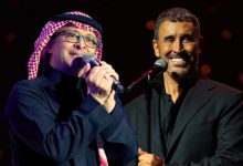 صورة كاظم الساهر وعبد المجيد عبد الله يجتمعان في بالرباط احتفالا بعيد العرش