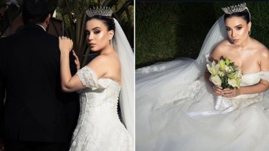 صورة بفستان أبيض.. أحلام الزعيمي تدخل القفص الذهبي